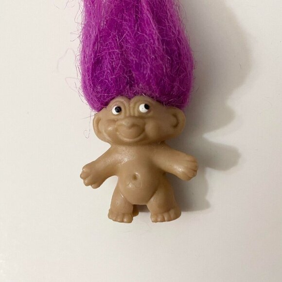 Vintage Mini Troll Doll Pencil Topper 1.25 Inch Collectible Toy - Picture 13 of 16